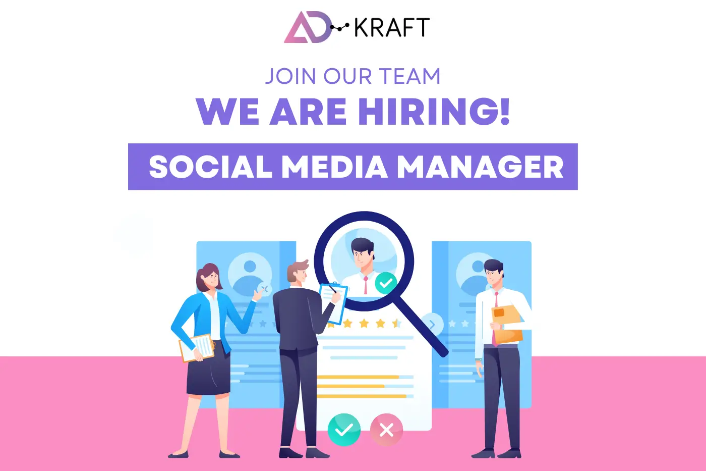 Social Media Manager Job Opening Ad Kraft