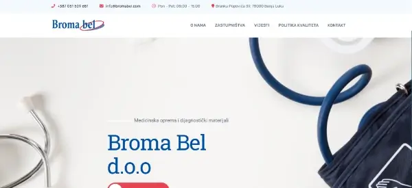 Broma bel-Client website