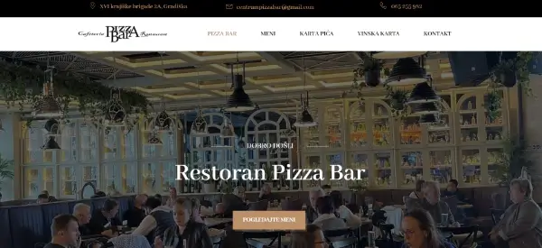 Pizza Bar-Klijent sajt