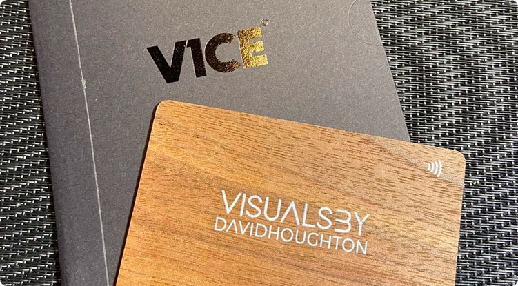 V1CE contactless business card bambo